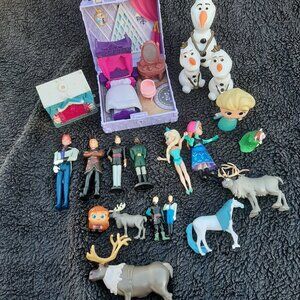 Frozen Figures and Sets Lot Elsa Olaf Kristoff